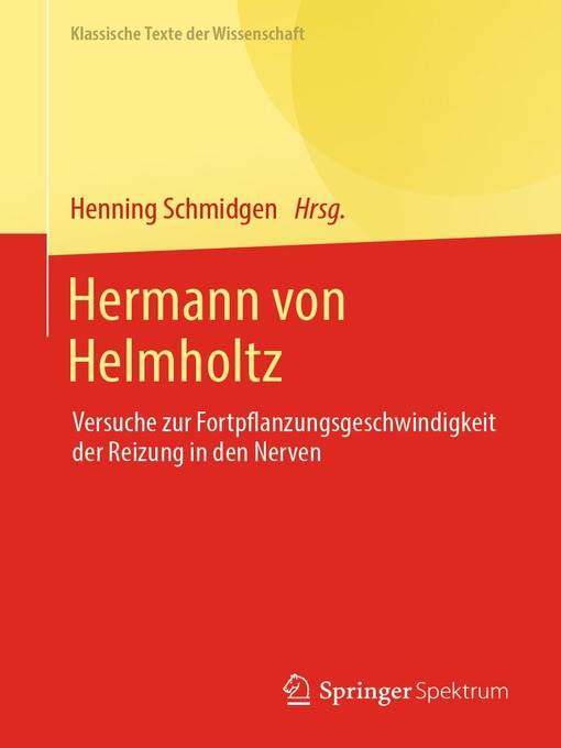 Title details for Hermann von Helmholtz by Henning Schmidgen - Available